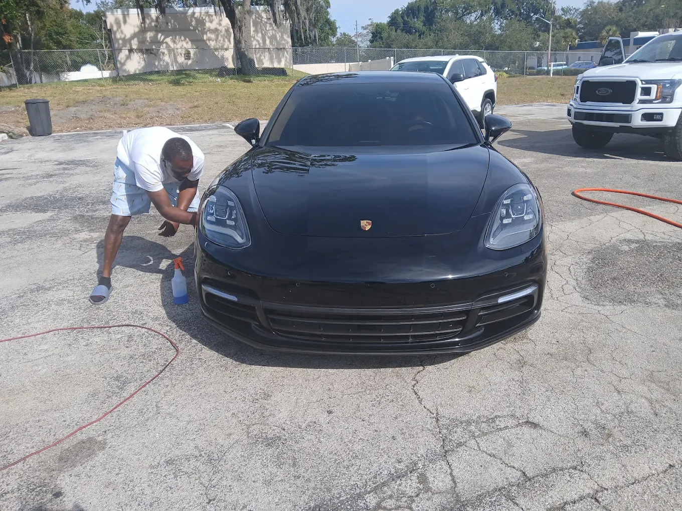 Porsche Panamera hand wash