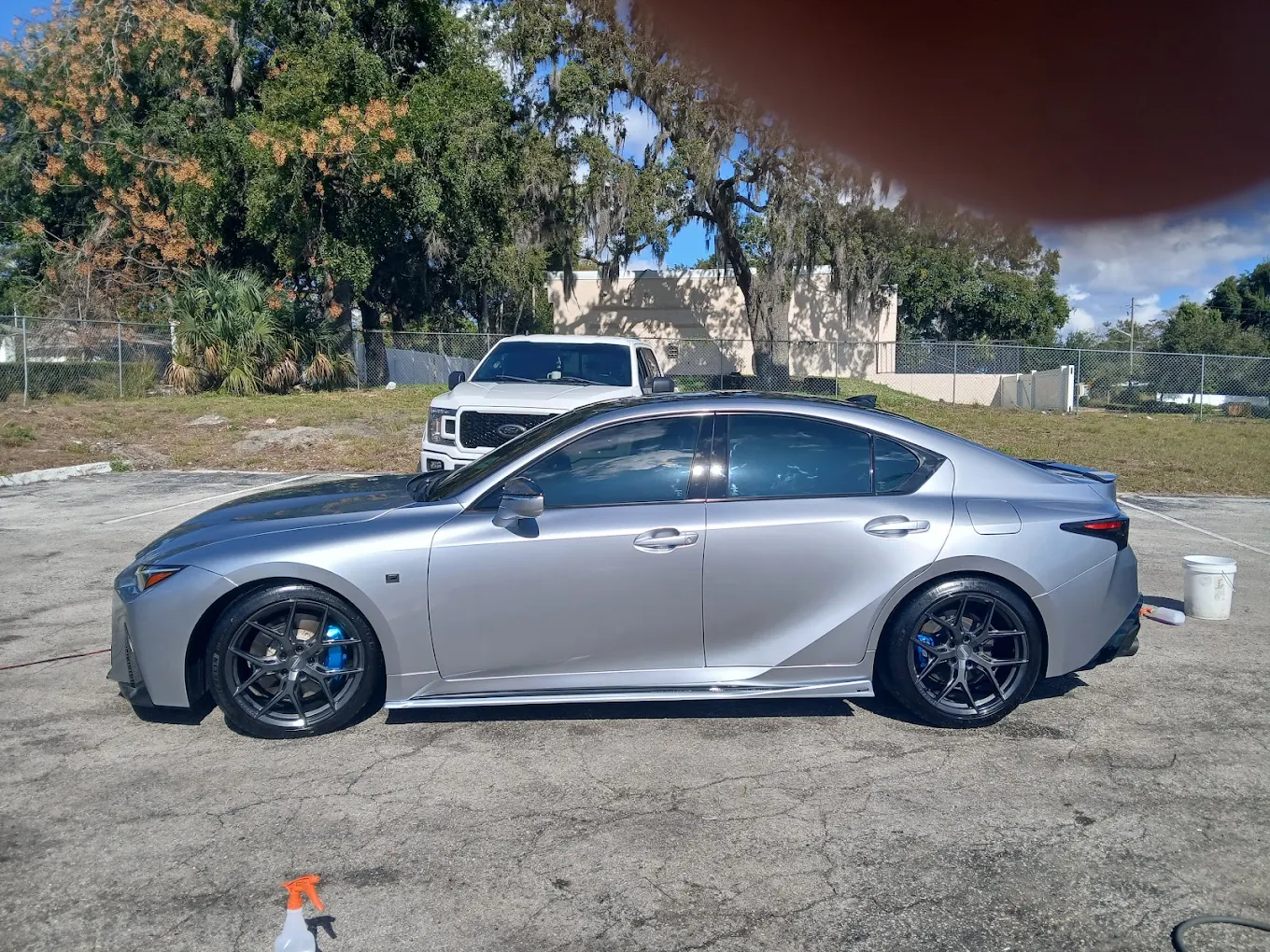 Lexus IS F-Sport hand wash finish