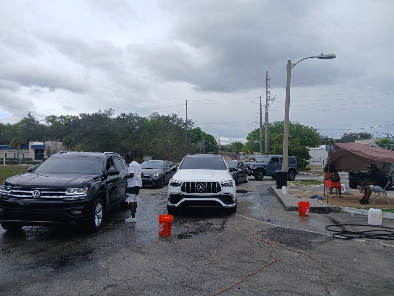 Mercedes GLE & VW Atlas wash