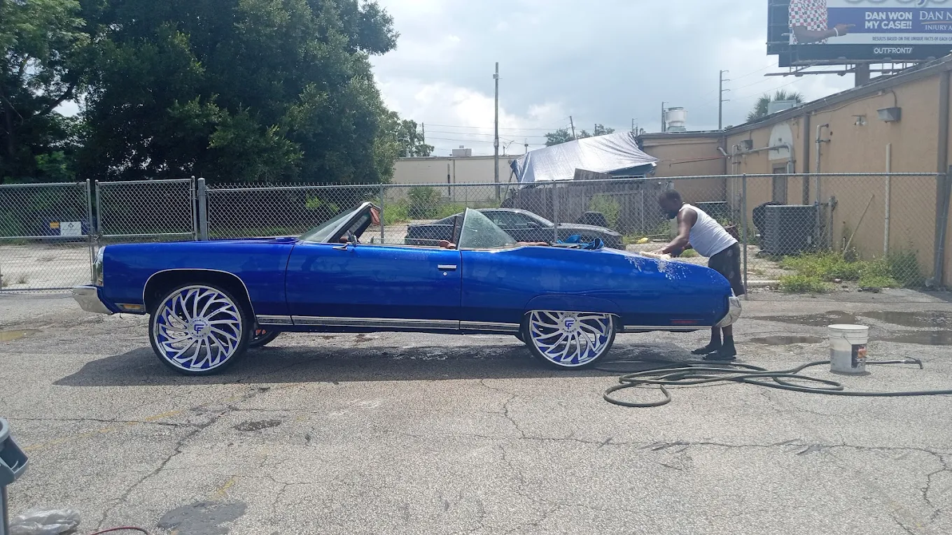 Classic Chevy on big wheels